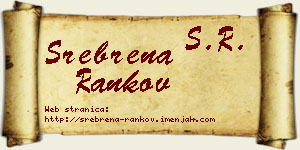 Srebrena Rankov vizit kartica